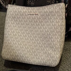 Michael Kors Beige/Tan Signature Shoulder Bag